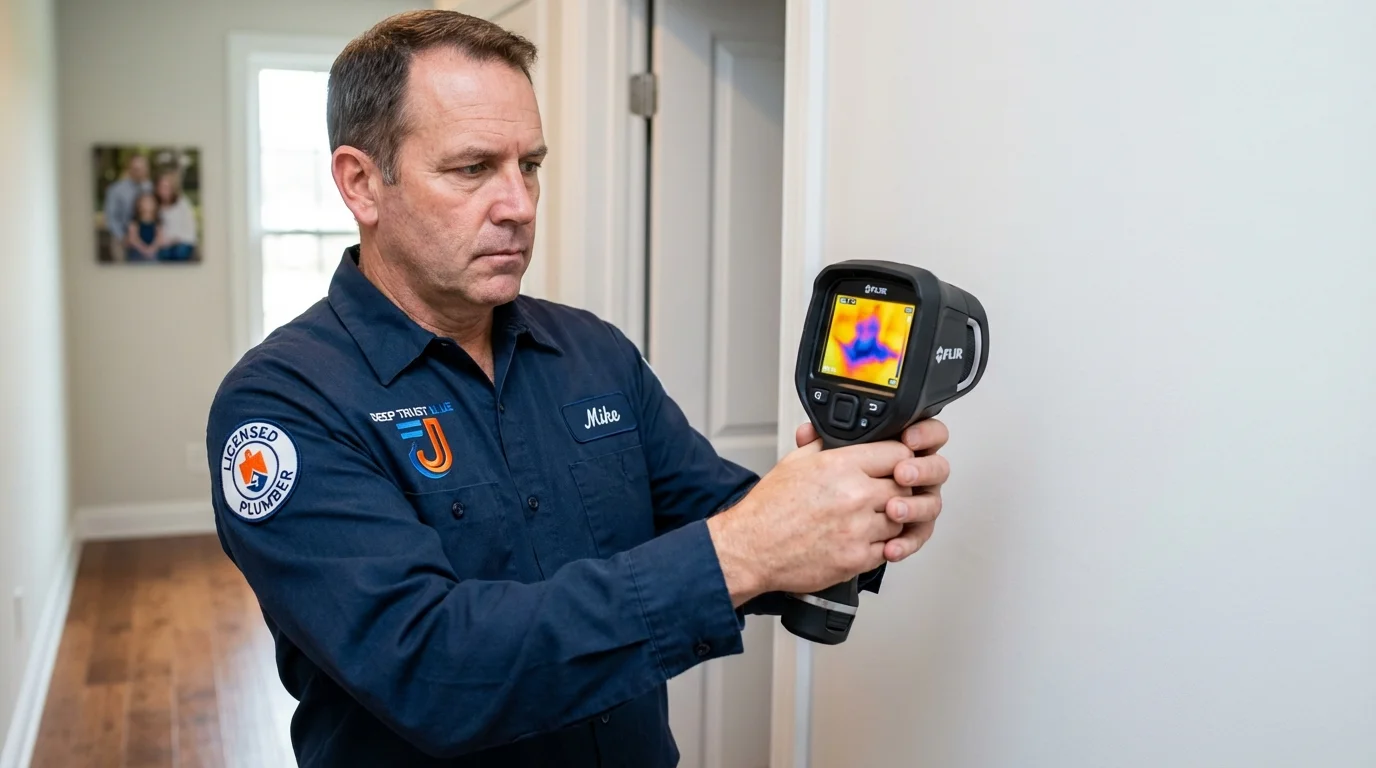Thermal imaging leak detection by Johns Plumbing LLC in Creola